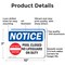 Signmission Pool Closed No Lifeguard On Duty, 10 in W x Rectangle, Aluminum OS-2PACK-NS-A-710-L-17677 - alternate 7